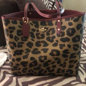 Coach Animal Print Tote